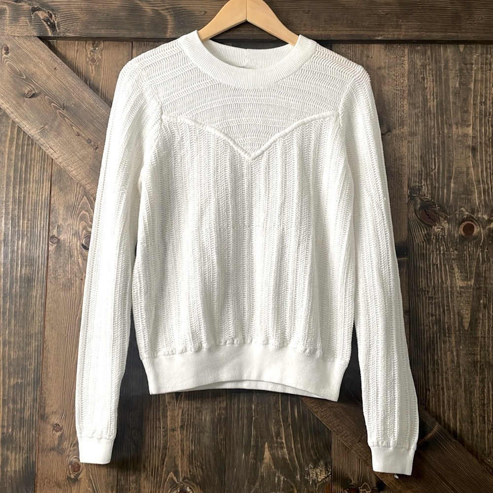 JOIE Scarlotte Sweater In Porcelain - Picture 3 of 8